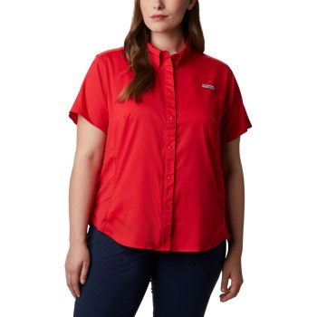 Columbia Ženske Košulje - PFG Tamiami II Short Sleeve Plus Size Crvene | KZVT-03951